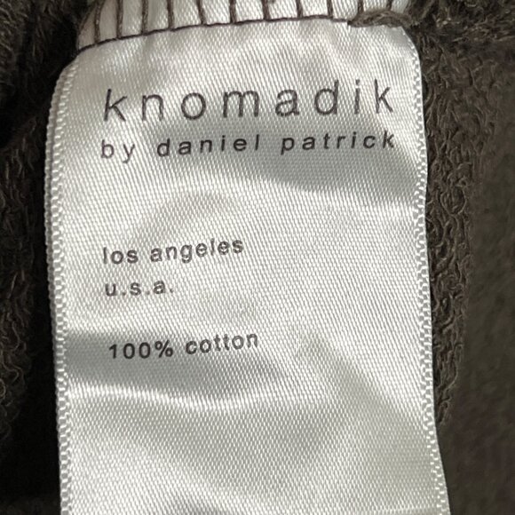 Knomadik by Daniel Patrick Mens Long Sleeve Top Size Xs Extra Small Brown Green - Picture 6 of 8